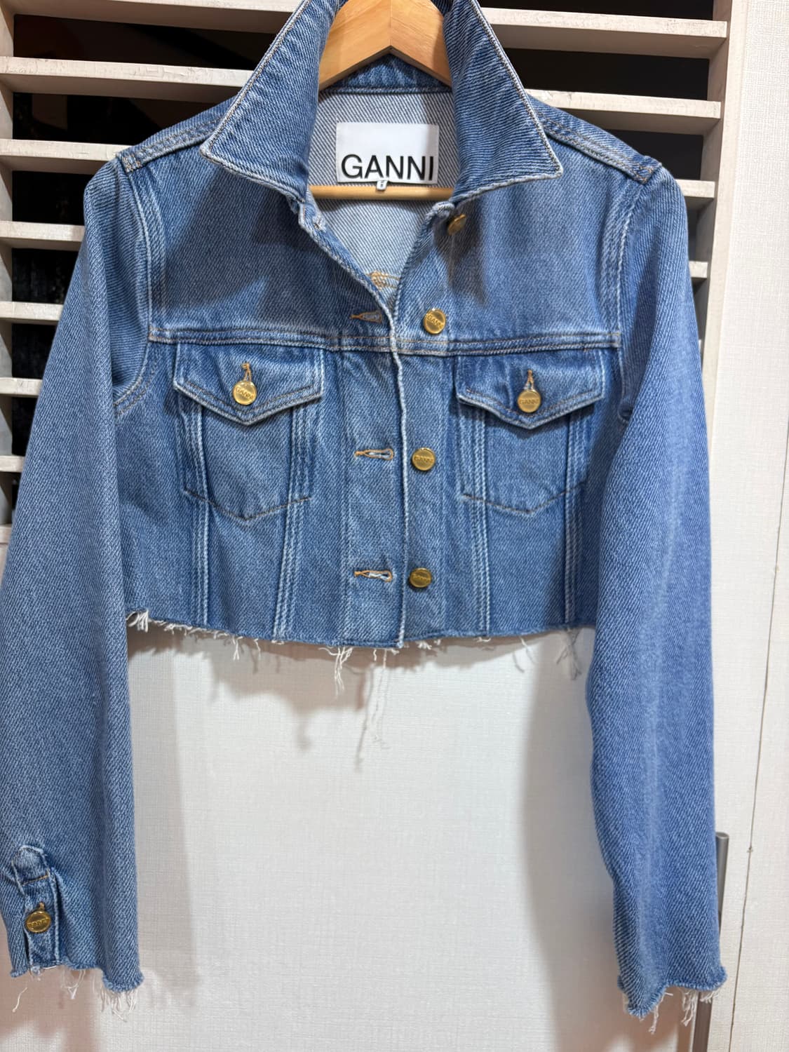 Ganni가니데님크롭자켓 상품이미지1