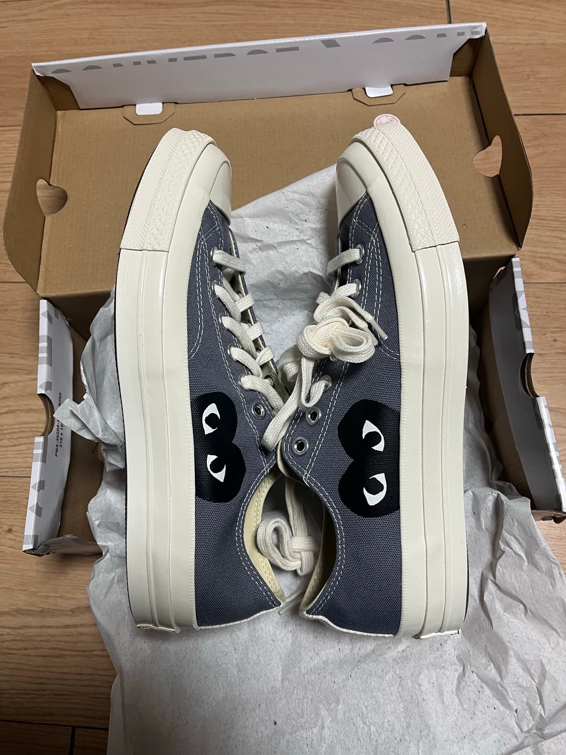 컨버스 척 70 로우 꼼데가르송 콜라보 딥그레이 상품이미지2