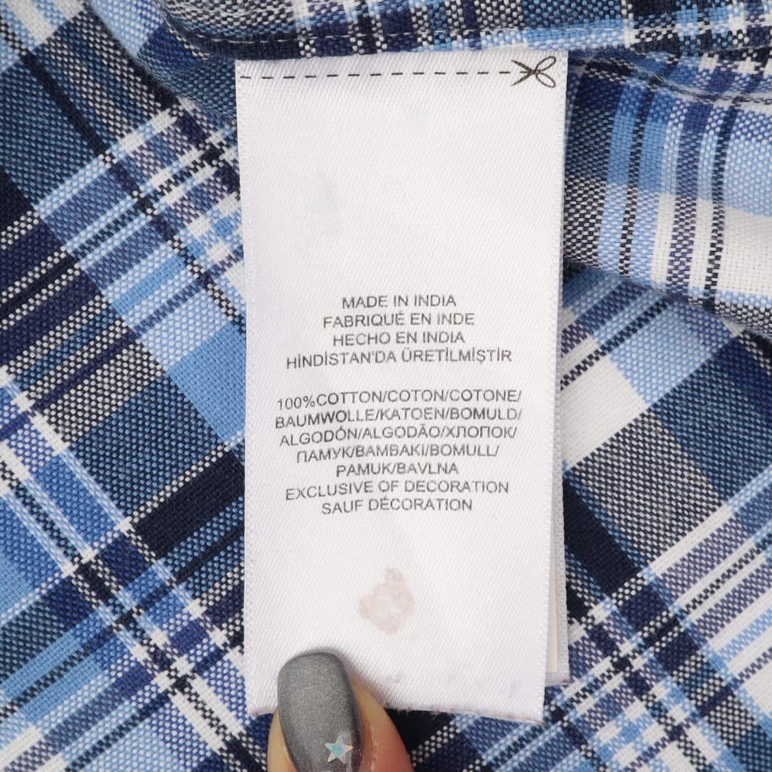 폴로 랄프로렌 옥스포드 블루 체크 클래식핏 셔츠 상품이미지9