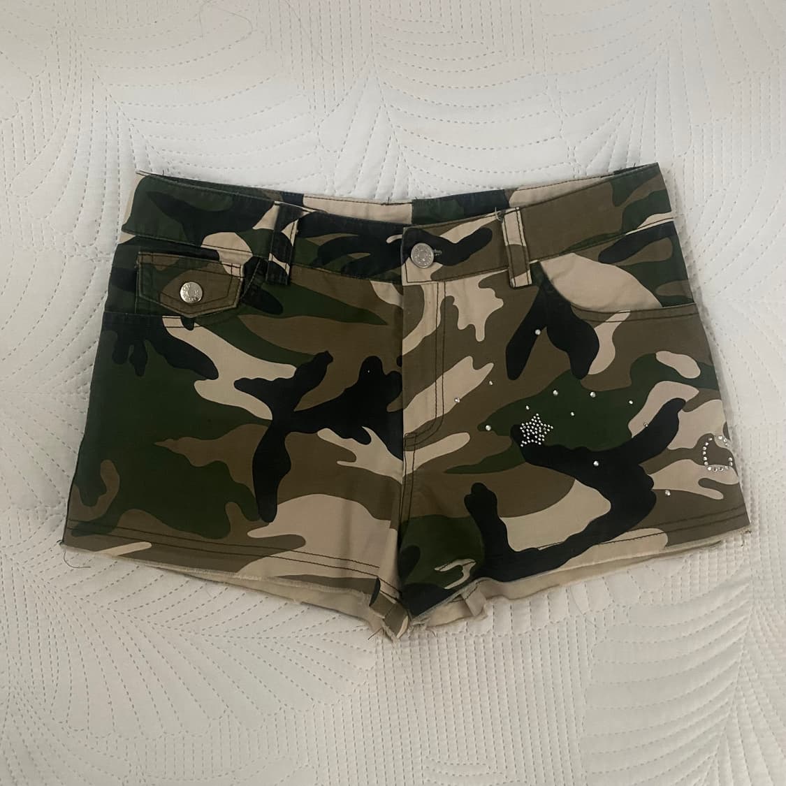 빈티지y2k오리엔탈펑크락시크카고밀리터리 핫팬츠숏팬츠반바지 상품이미지1