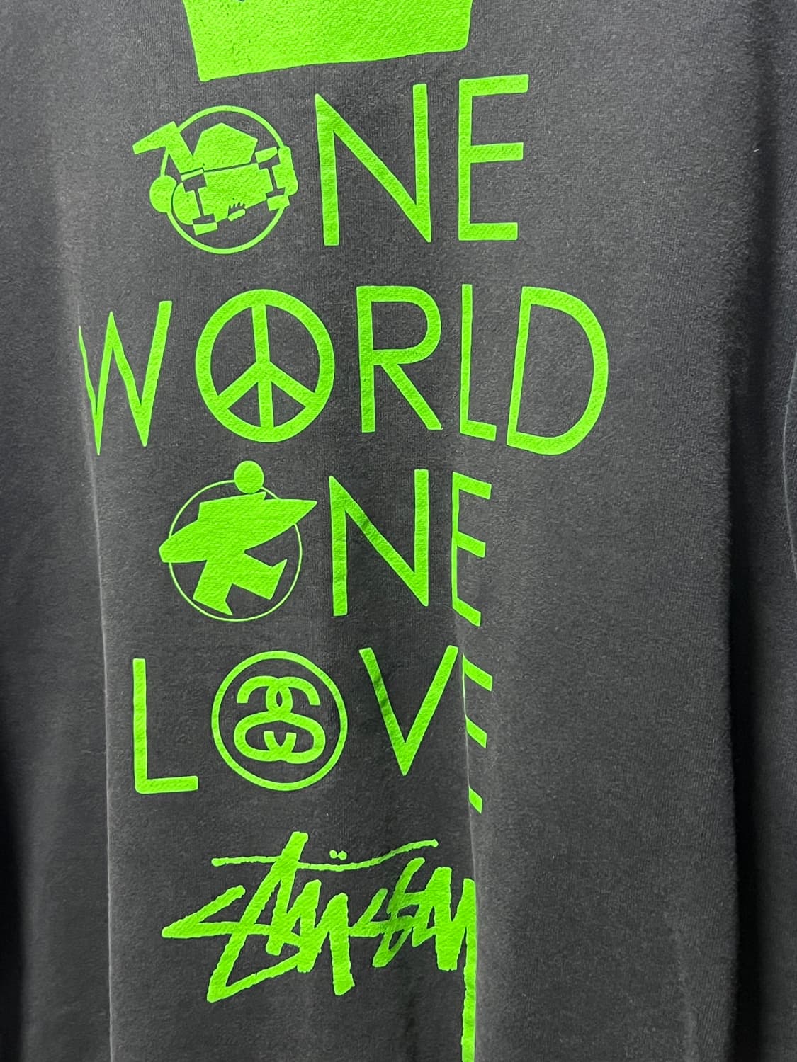90s 올드스투시 One world love 스웻셔츠 맨투맨 (105) 상품이미지3