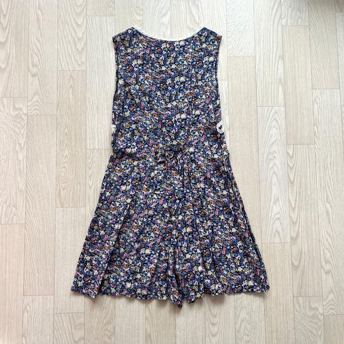 빈티지 플라워 점프수트 사로펫 모리걸 아오이 유우 상품이미지2