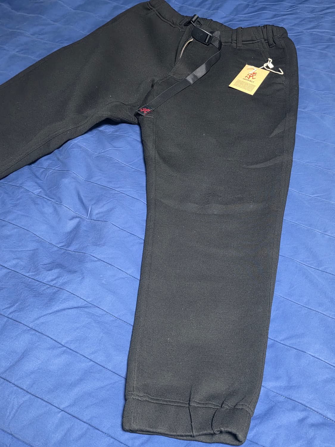 그라미치 테크 니트 팬츠 블랙 L 상품이미지2