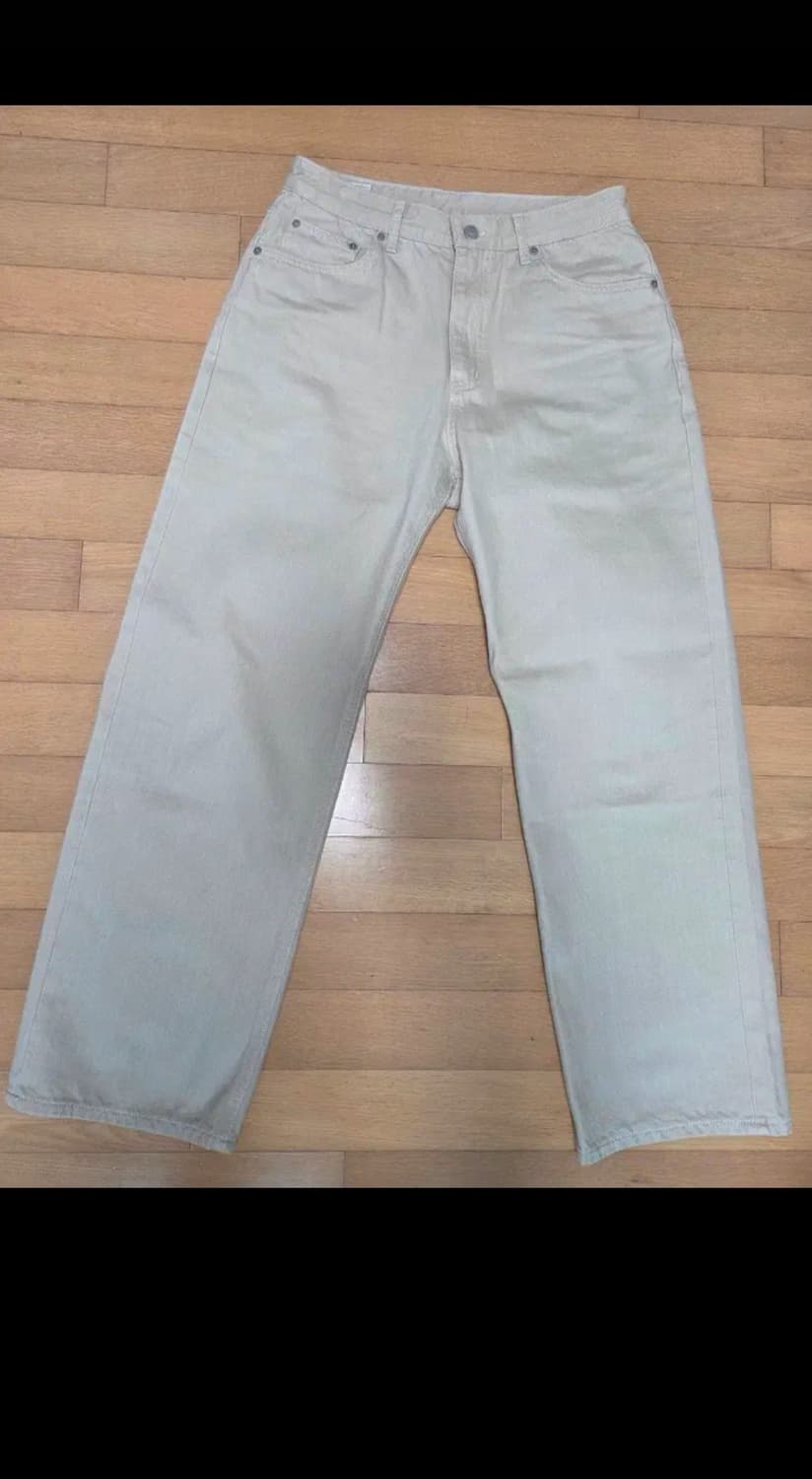 (1) 인더로우 코튼슬럽 와이드스트레이트 팬츠 샌드베이지 상품이미지5