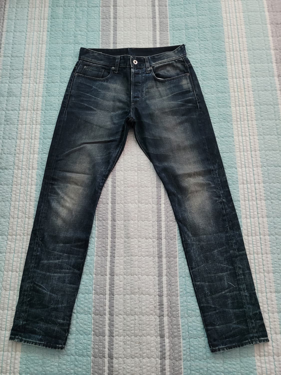 지스타로우 Gstarraw 3301 테이퍼드 다크블루워싱진 32사이즈 상품이미지1