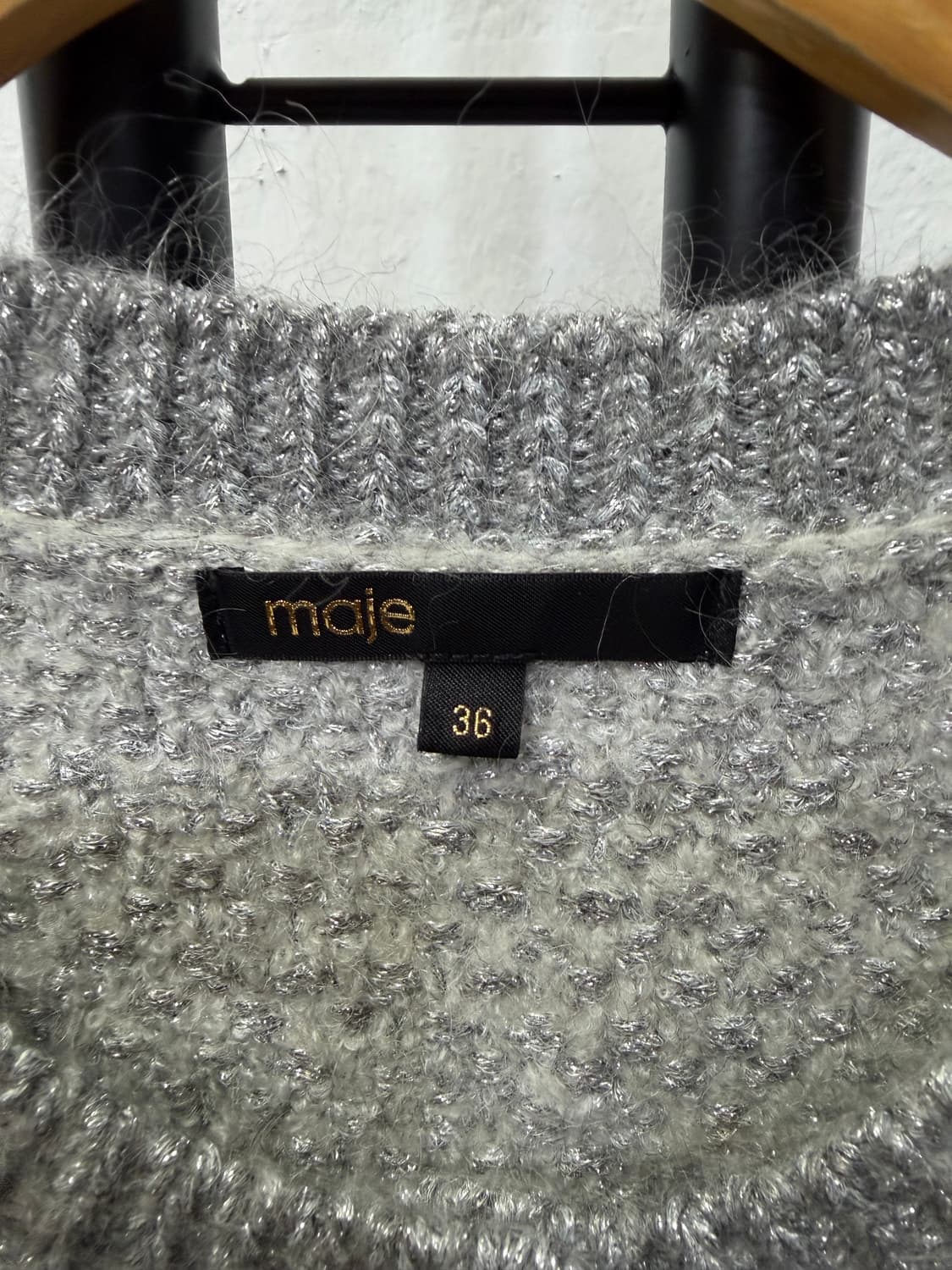 정품) maje 마쥬 회색 니트 원피스 36 상품이미지7