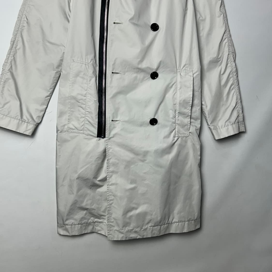 [KNOTT] 크노트 더블버튼 후드 레인코트 상품이미지5