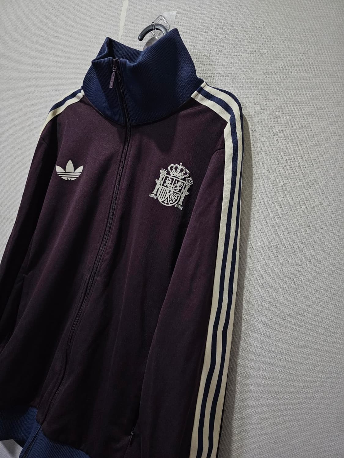 아디다스 스페인 베켄바우어 버건디  마룬 트랙탑 져지 110 /2XL 상품이미지3