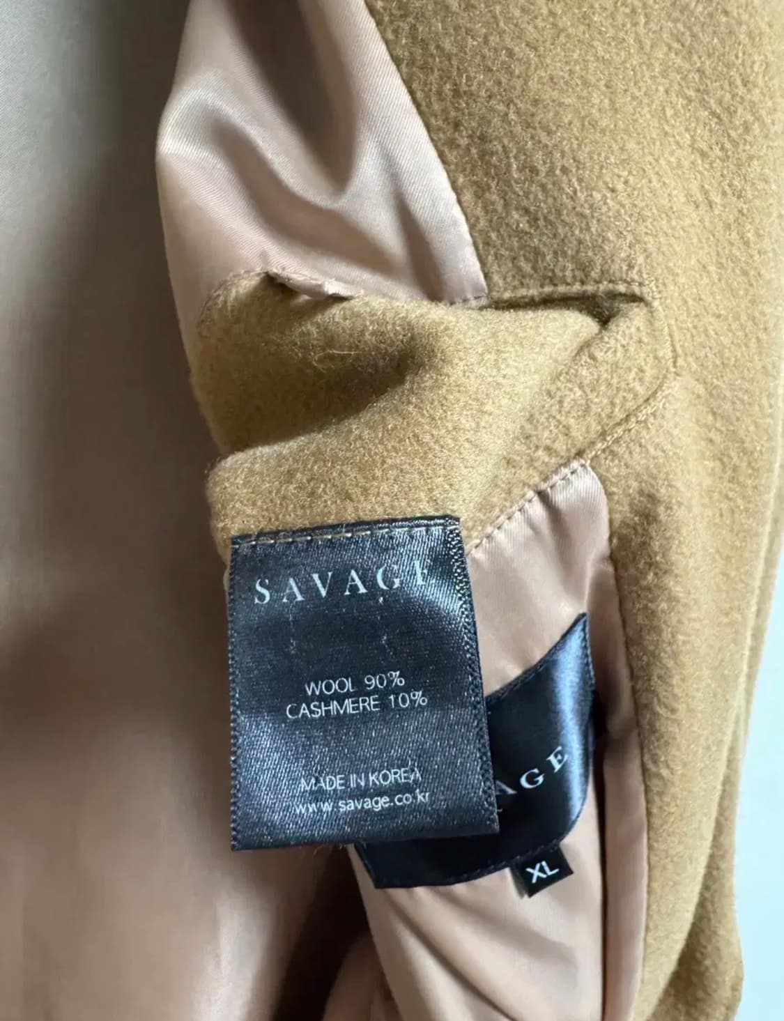 Savage 울 캐시미어 더블 코트 xl 상품이미지7