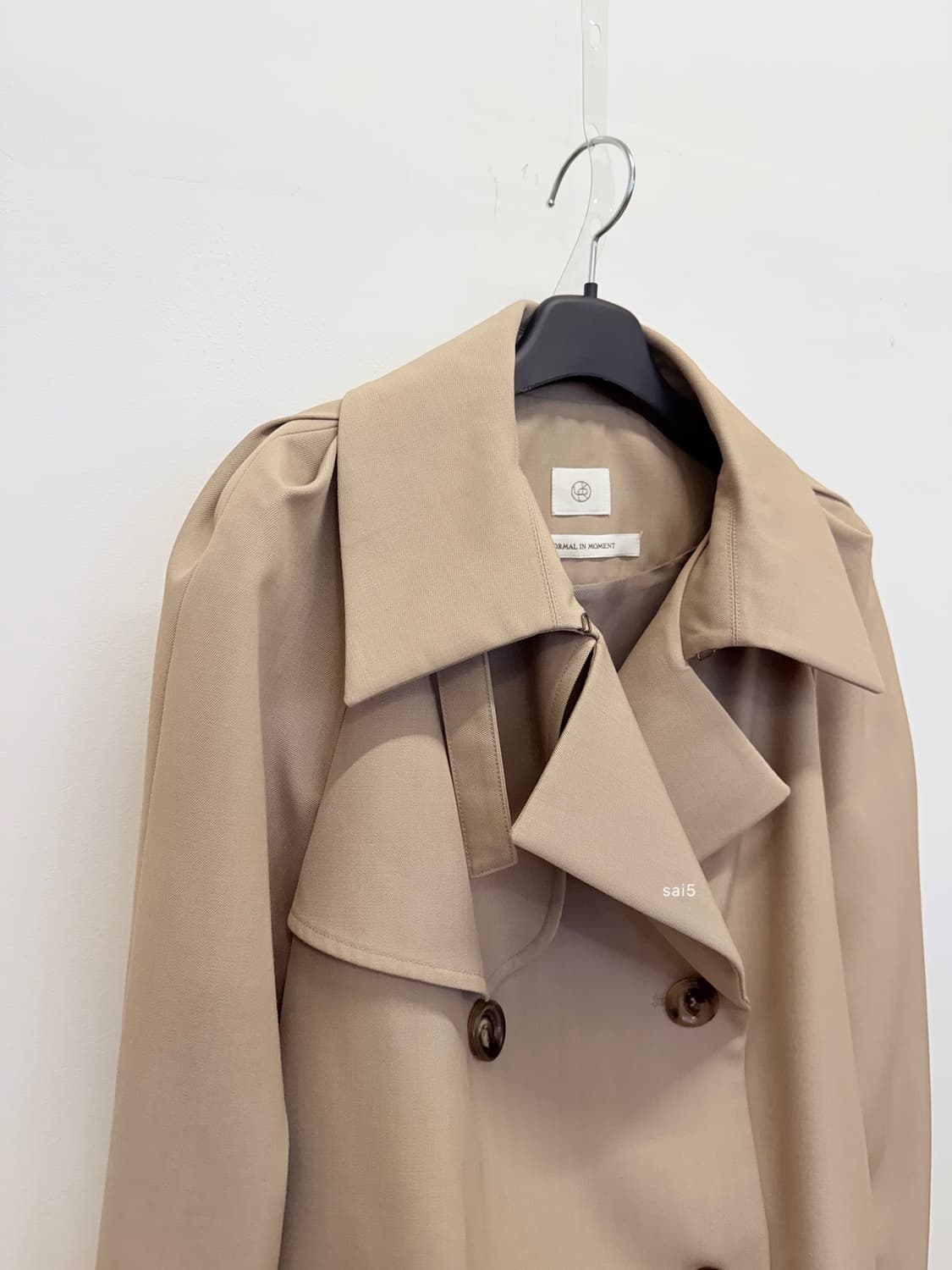 유메르 포멀 숏 트렌치 코트  상품이미지3