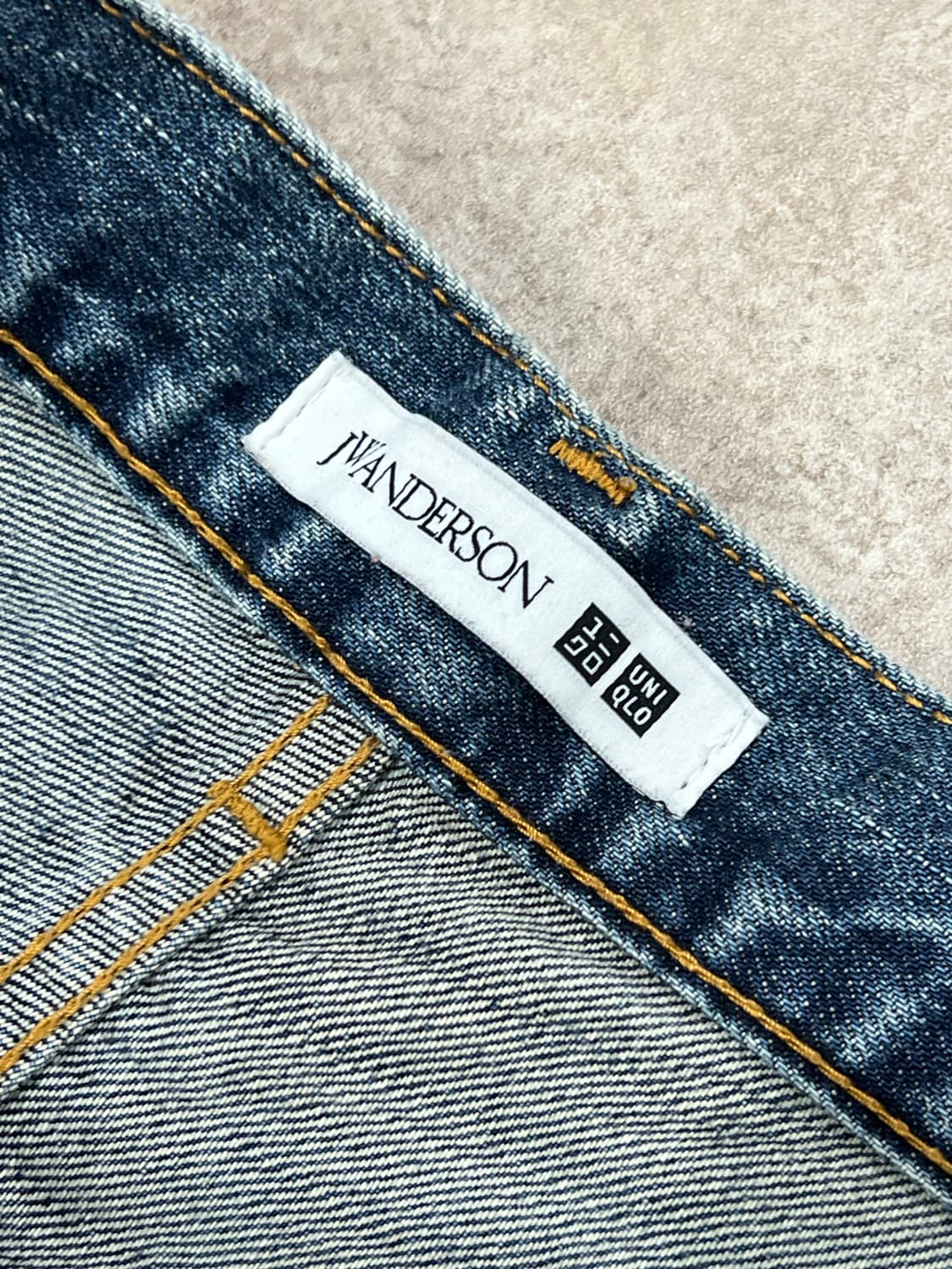 유니클로 X JW 앤더슨 일자핏 중청 데님 팬츠 상품이미지4