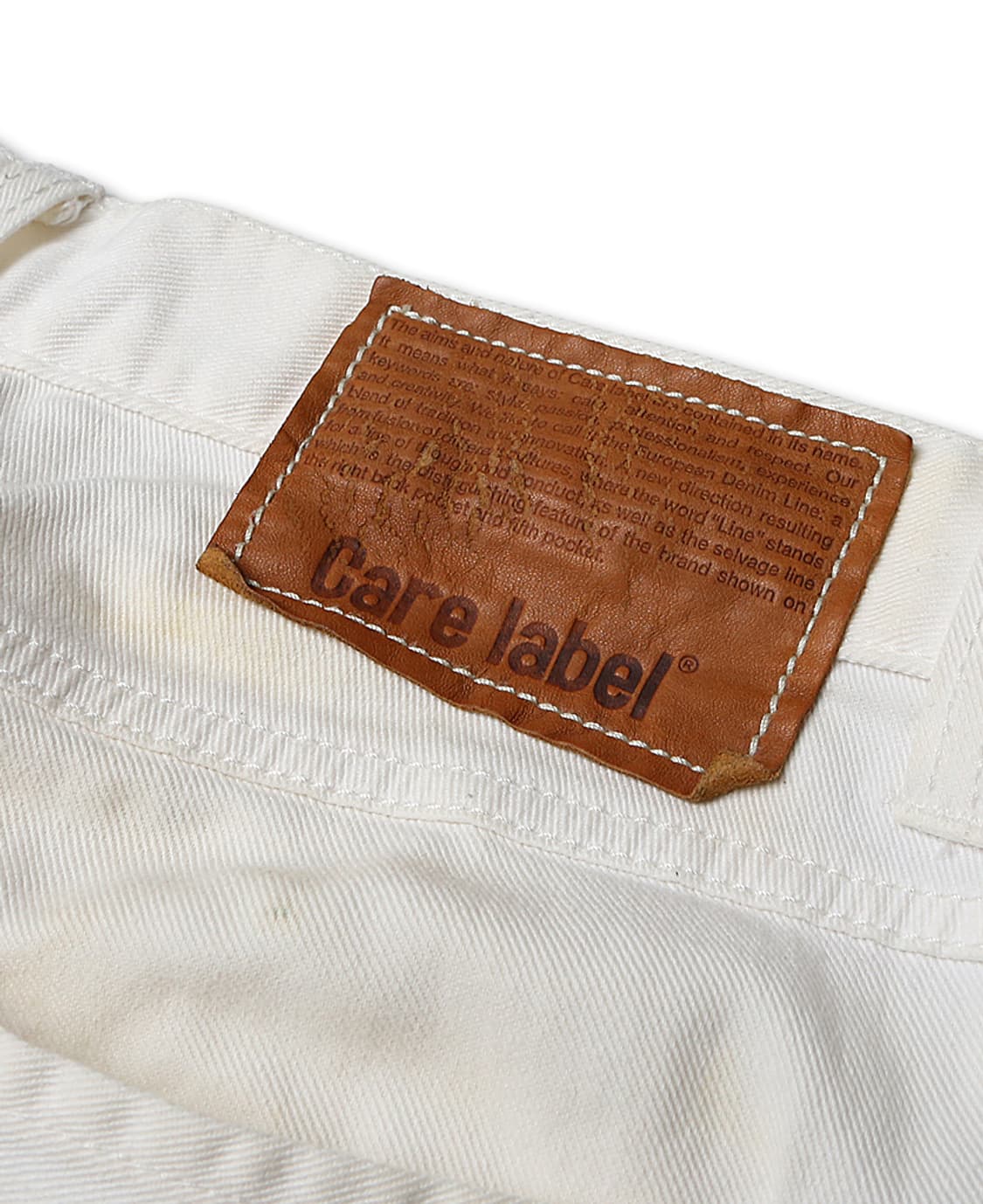 케어 라벨 [Care Label] 라포 엘칸 슬림 402 화이트 데님 상품이미지5