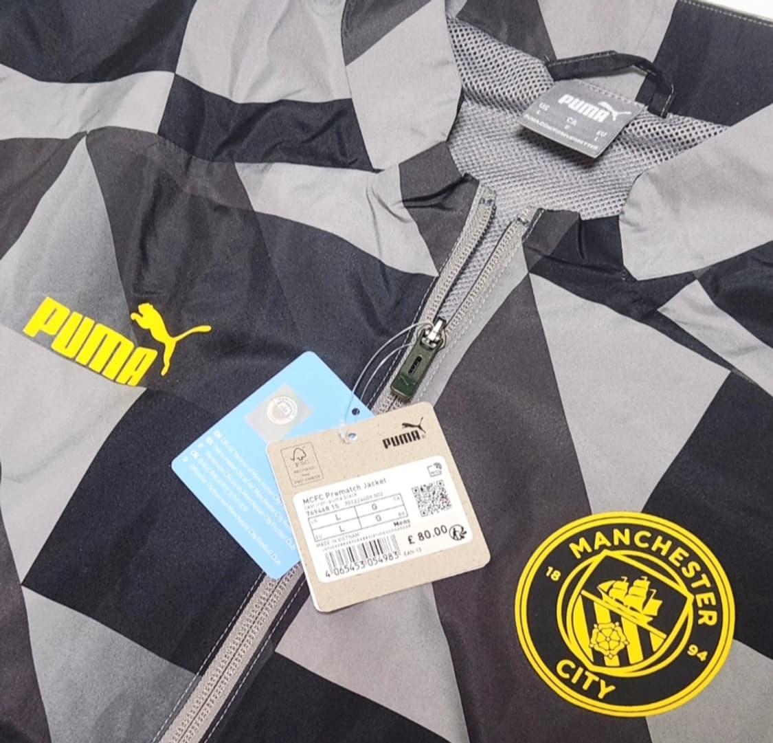 (해외L)맨시티 바람막이 자켓 축구 우븐 트레이닝 맨체스터시티 푸마 상품이미지3