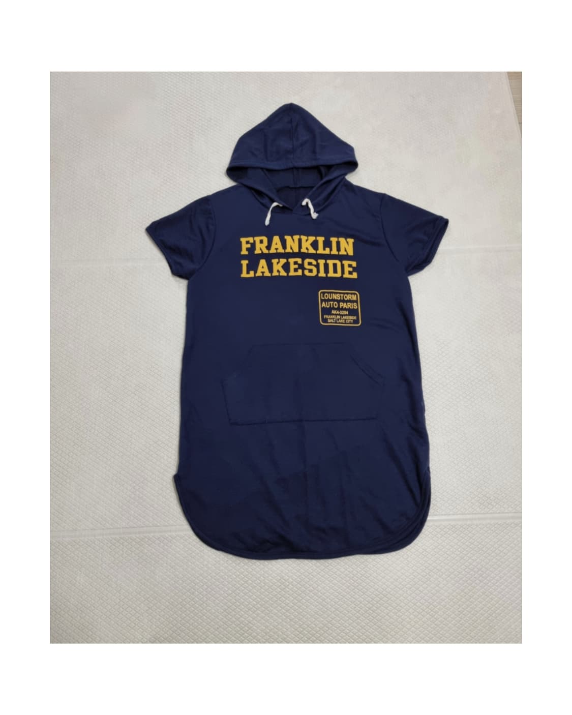 반팔 후드 원피스 상품이미지1