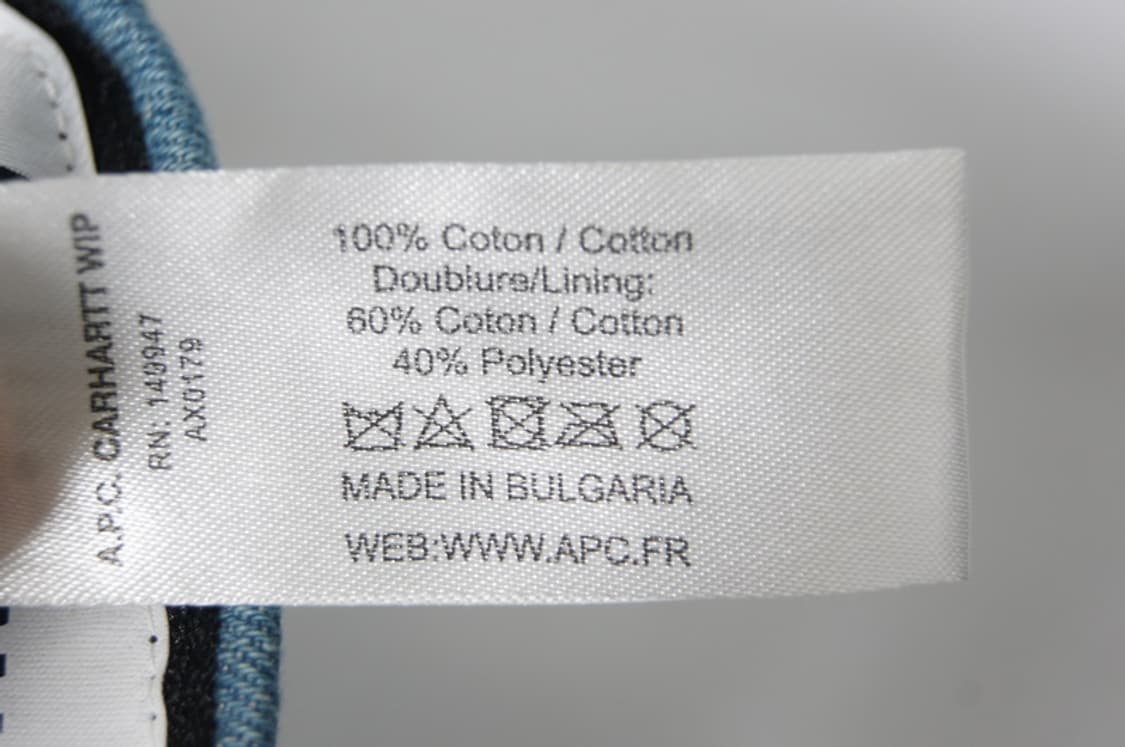 A.P.C. 칼하트 WIP 데님 볼캡 상품이미지9