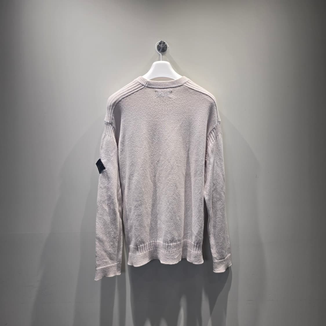 [중고/정품] 스톤아일랜드 와팬 패치 니트 화이트 M 상품이미지2