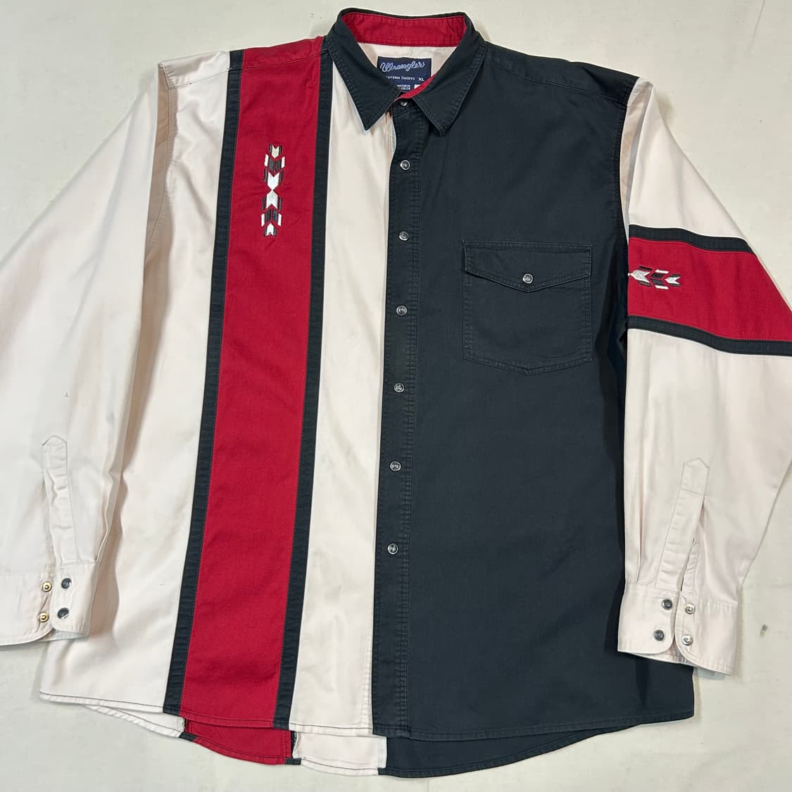 XL) 랭글러 Wrangler 네이티브 자수 웨스턴 셔츠 상품이미지2