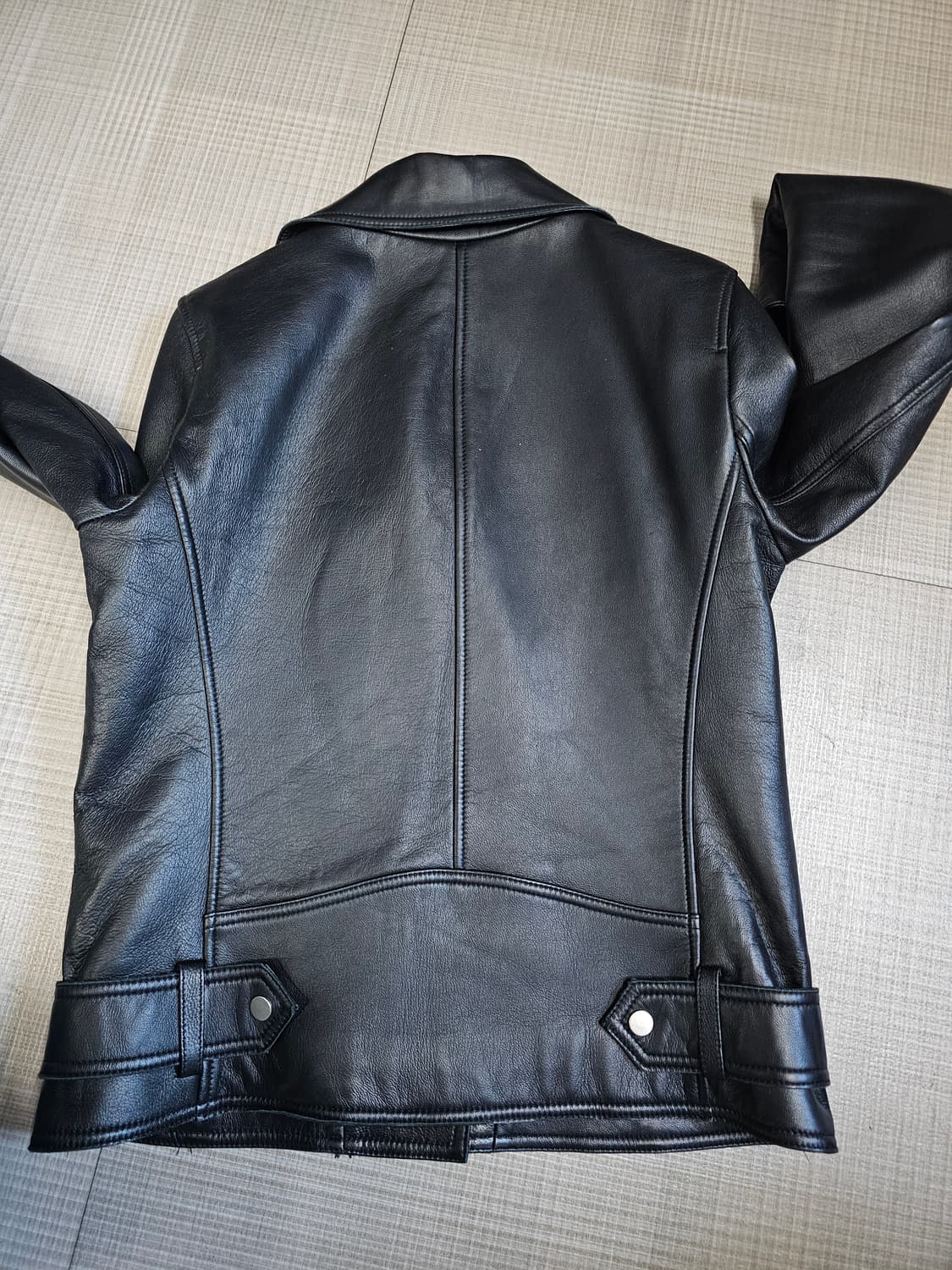 올리브데올리브 블랙 양가죽 라이더 자켓 상품이미지6