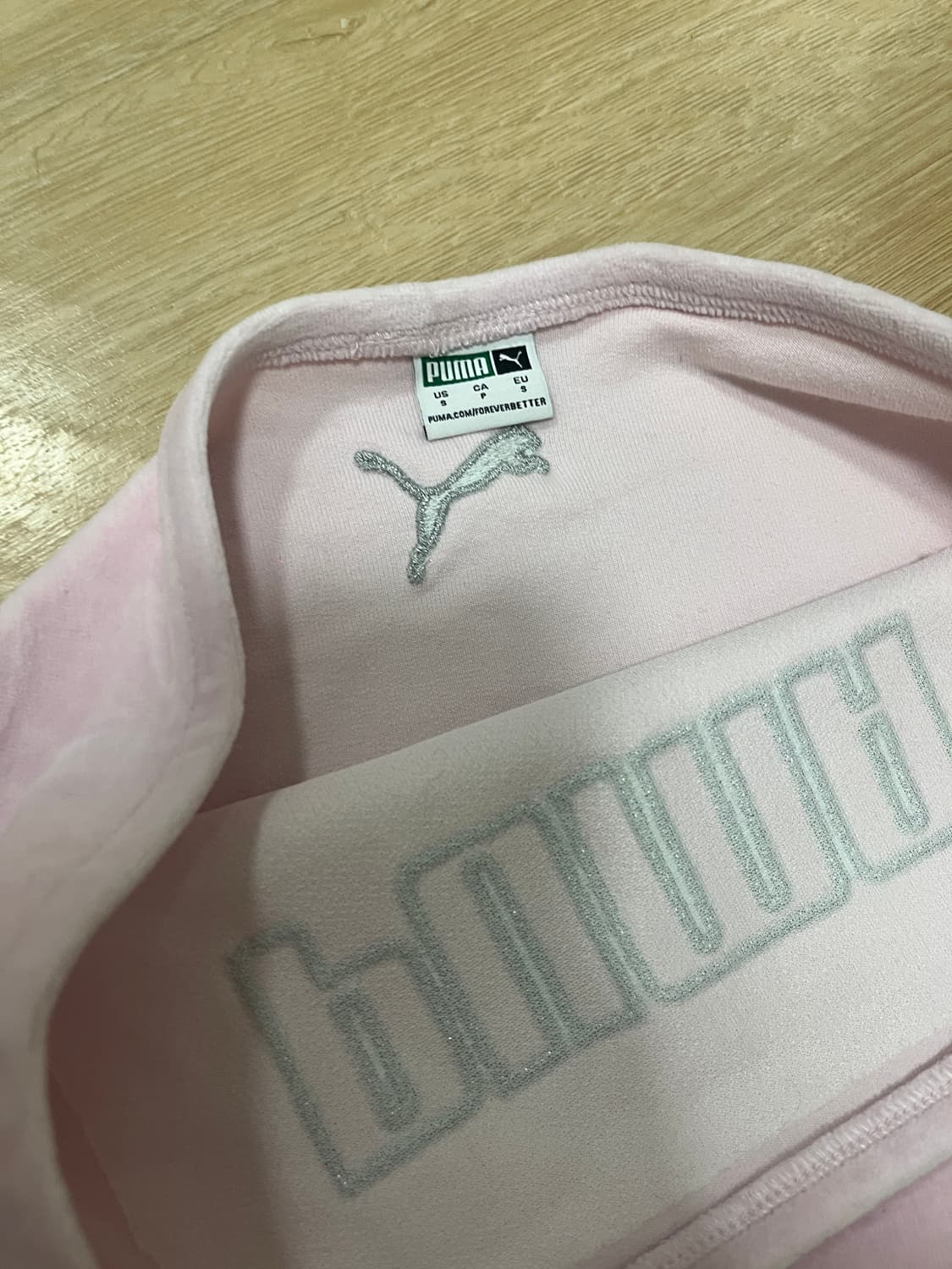 Puma pink velour top 상품이미지4