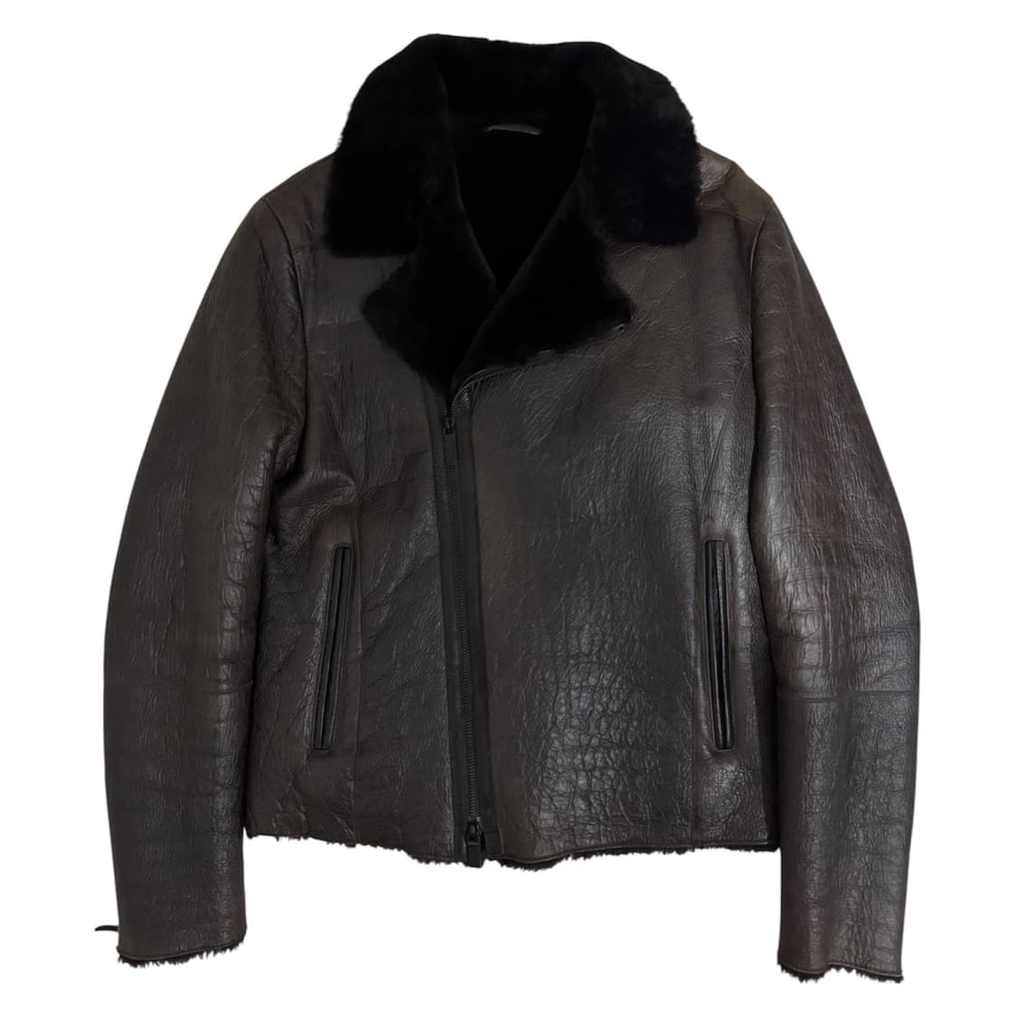 엠포리오 알마니 양가죽 시어링 무스탕 상품이미지1