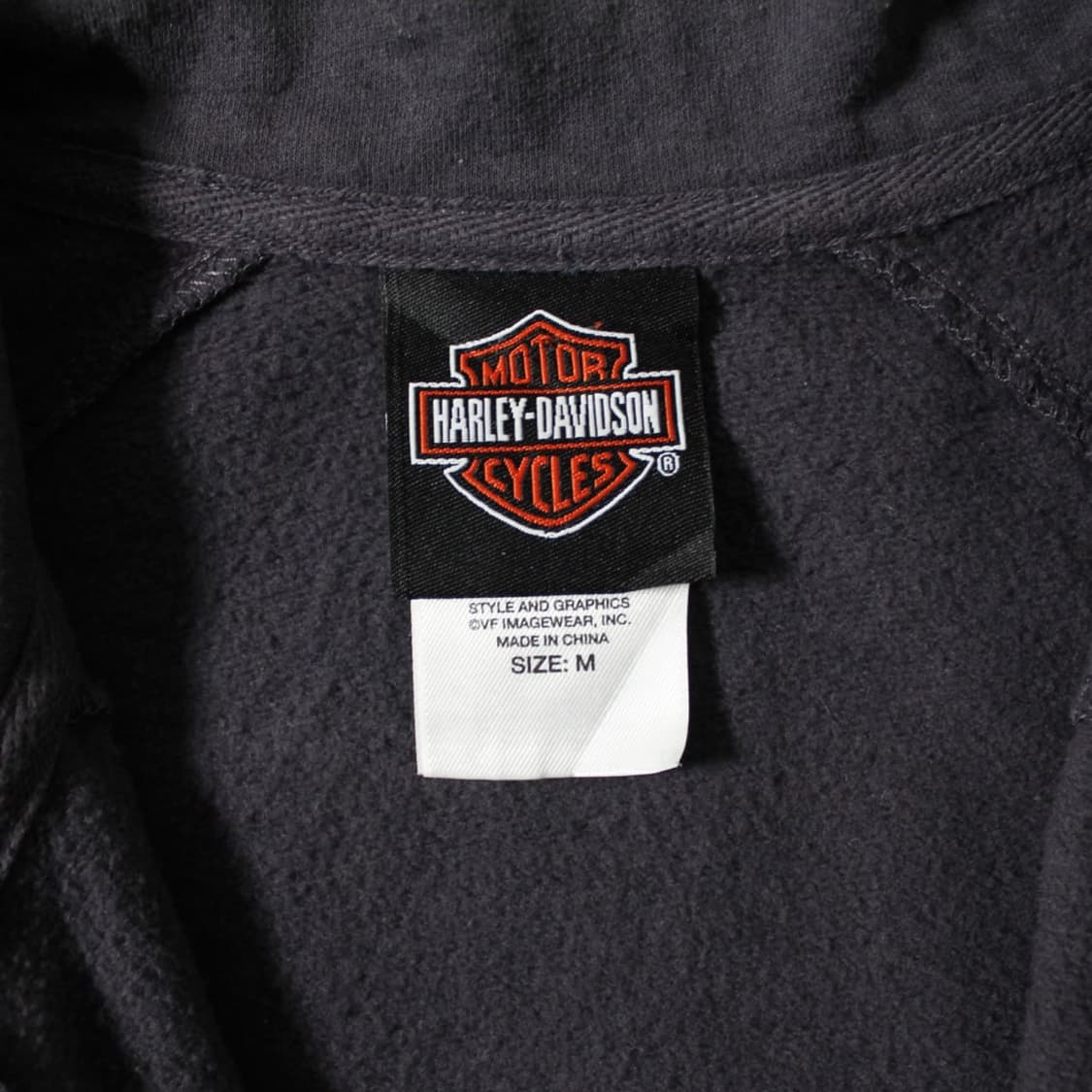 Harley Davidson 할리데이비슨 기모 레터링 후드집업  상품이미지5