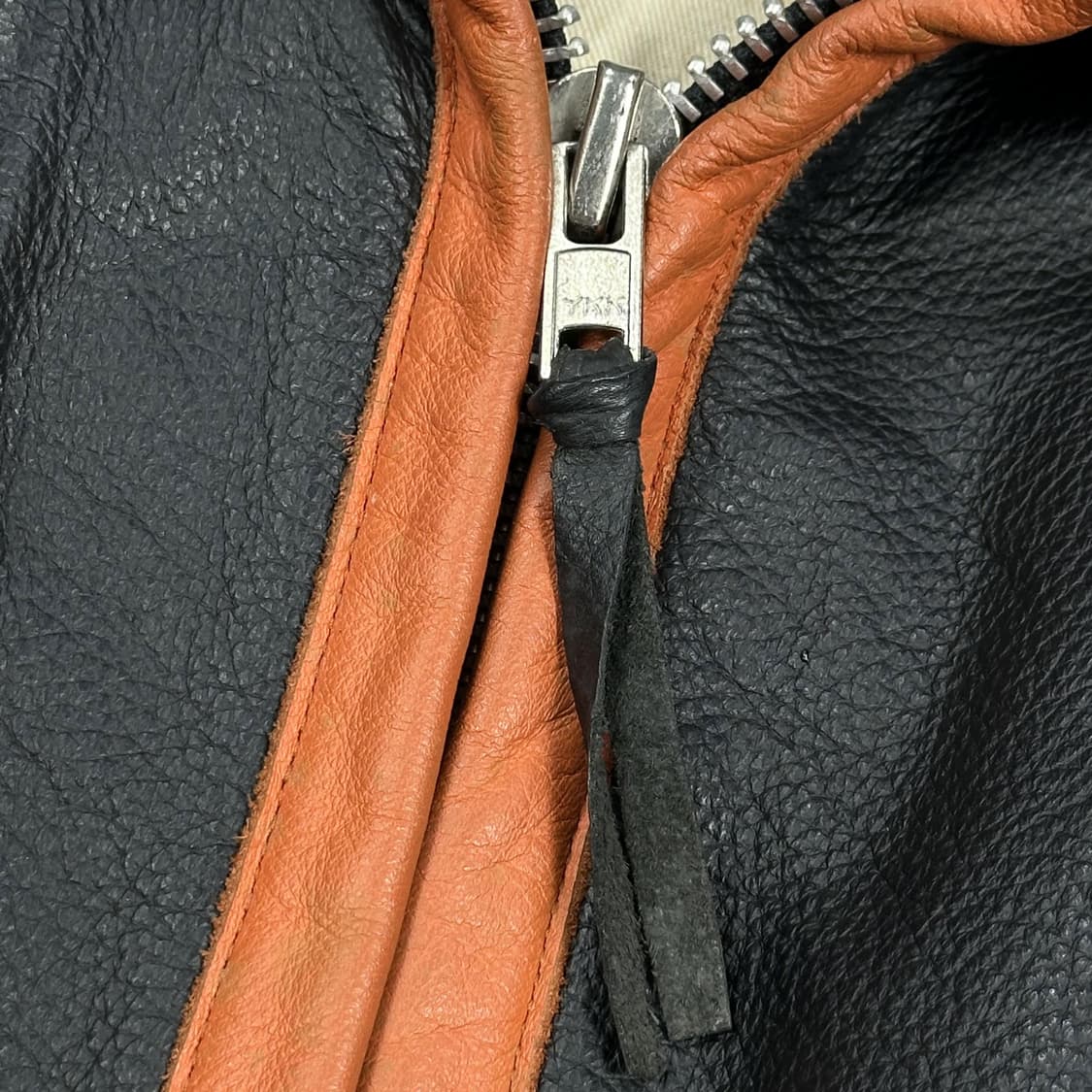 90s 아메리칸 빈티지 올드스쿨 소가죽 자켓 실측XL 상품이미지6