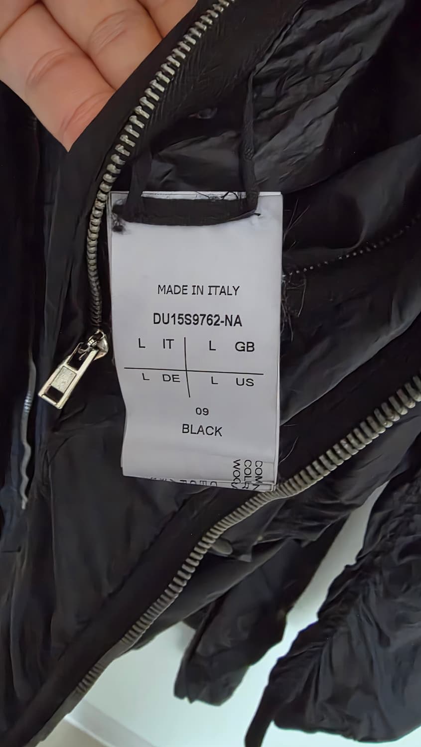 릭 오웬스 블랙 봄버 자켓 L 상품이미지10