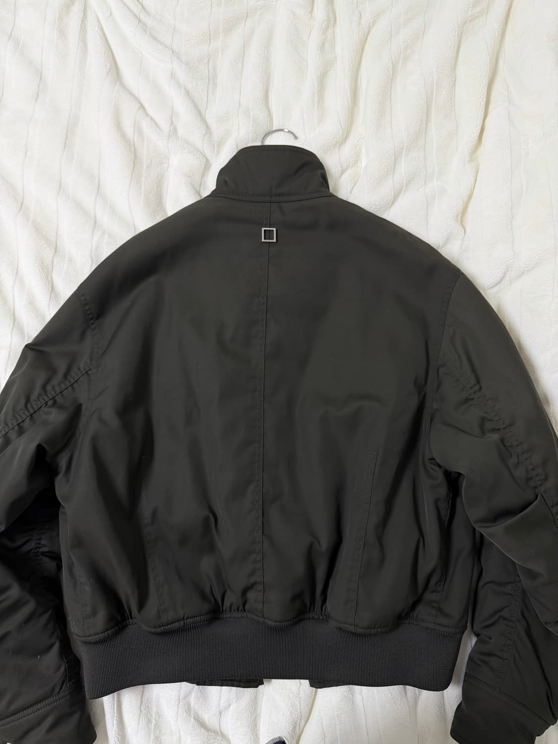 우영미 크롭 해링턴 자켓 카키 상품이미지2