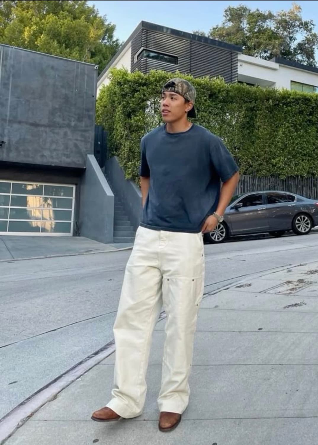 칼하트 더블니 디어본 화이트 30x32 상품이미지1