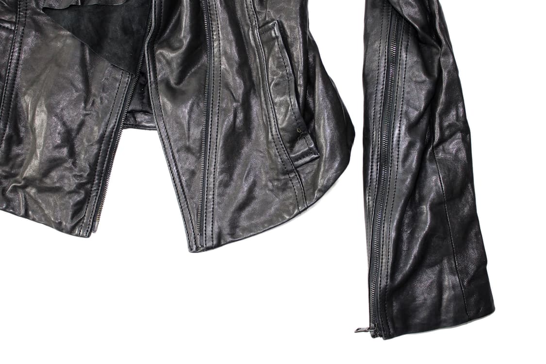 Diane von Furstenber 다이앤본퍼스텐버그 프릴 레더 자켓 상품이미지3