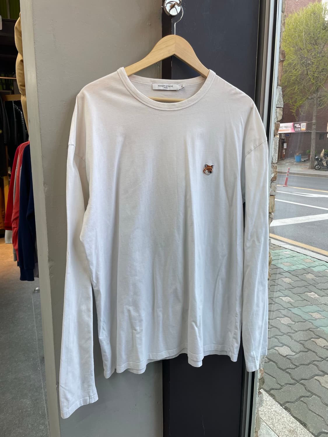 110/ 메종키츠네 폭스 헤드 패치 21SS 긴팔 상품이미지2