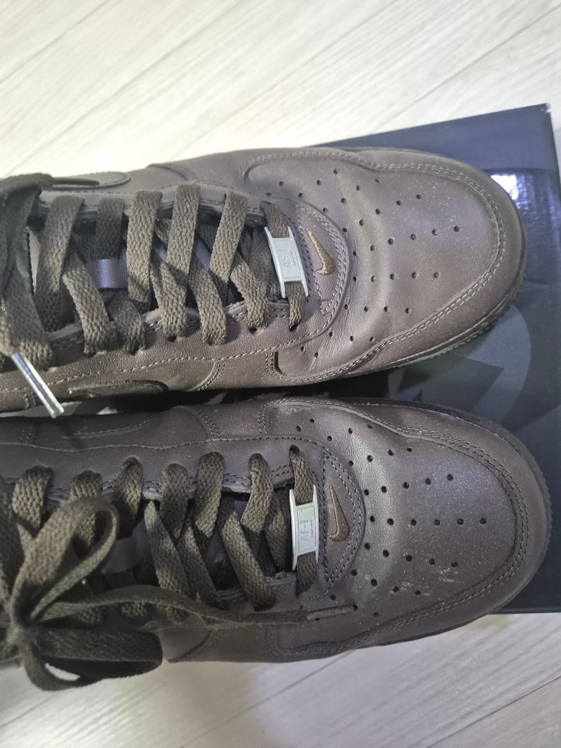 나이키 슈프림 나프림 브라운 에어포스 상품이미지4