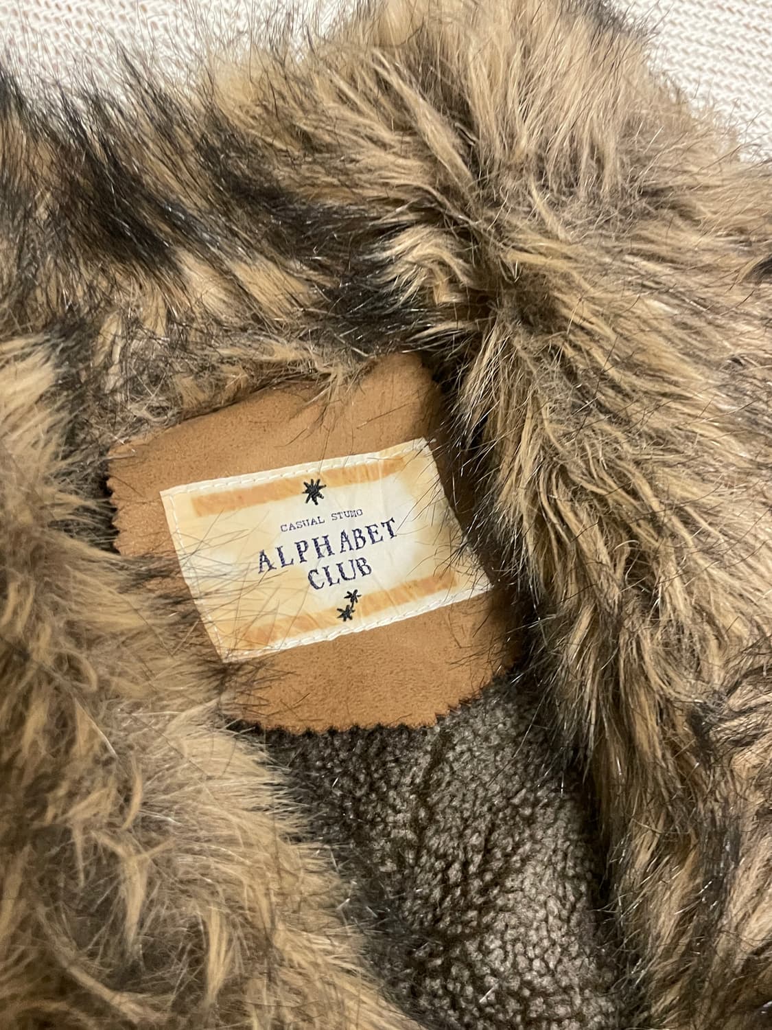 ALPHABET CLUB 퍼 카라 시어링 자켓 J03291 상품이미지4