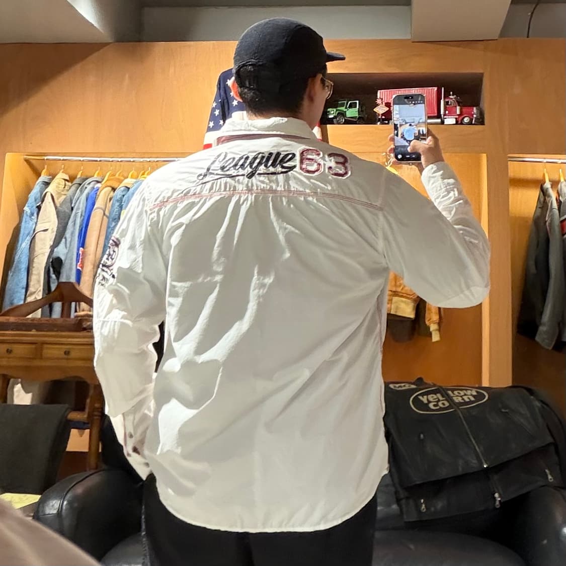 독일 캠프데이비드 화이트 스포츠 셔츠 XL y2k 상품이미지6