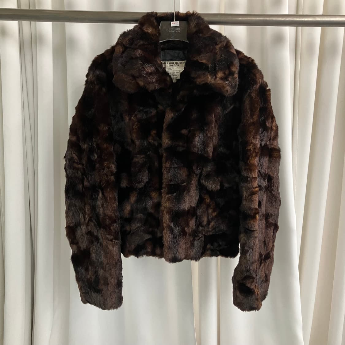 캐서린 햄넷 런던 모피 블루종 퍼자켓 M 상품이미지1