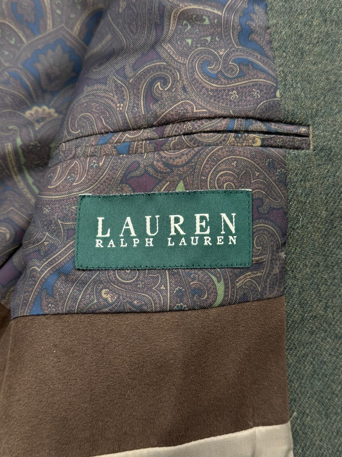 로렌 랄프로렌 솔리드 그린 노치드 라펠 2b 블레이저 상품이미지7