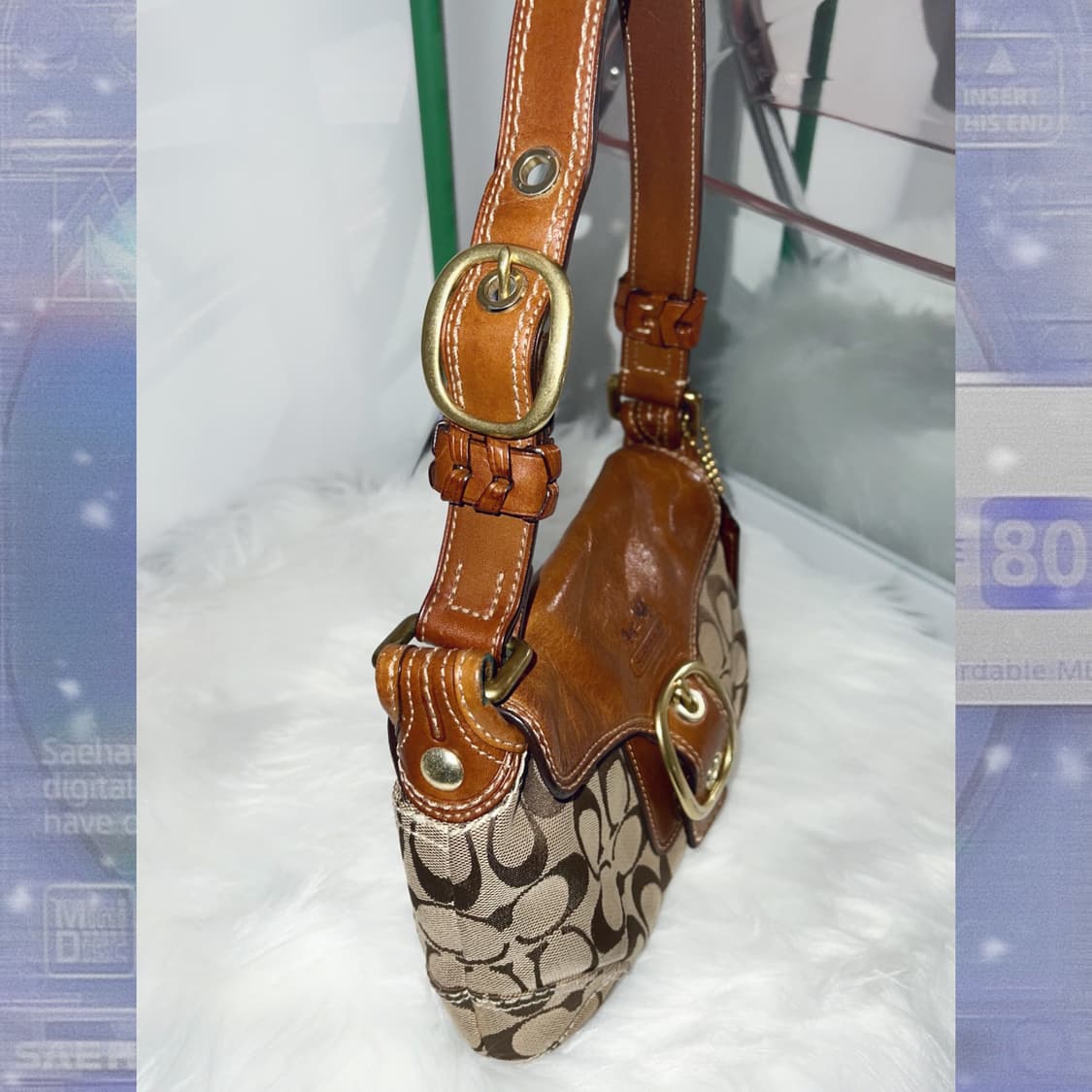 코치 브라운 미니 숄더백 상품이미지5