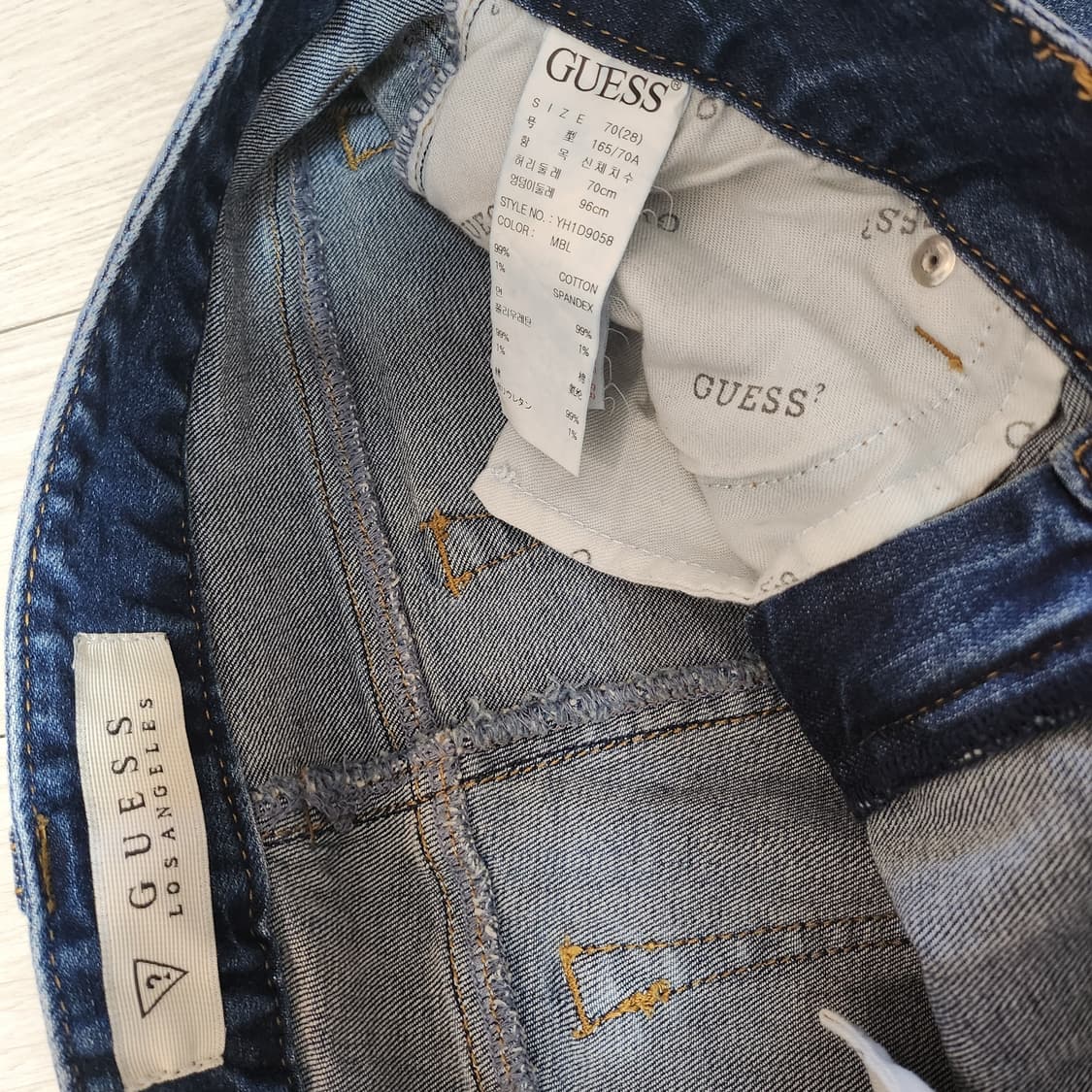 게스 청바지 ●표기사이즈70(28)=>권유 사이즈26~27인치 상품이미지4