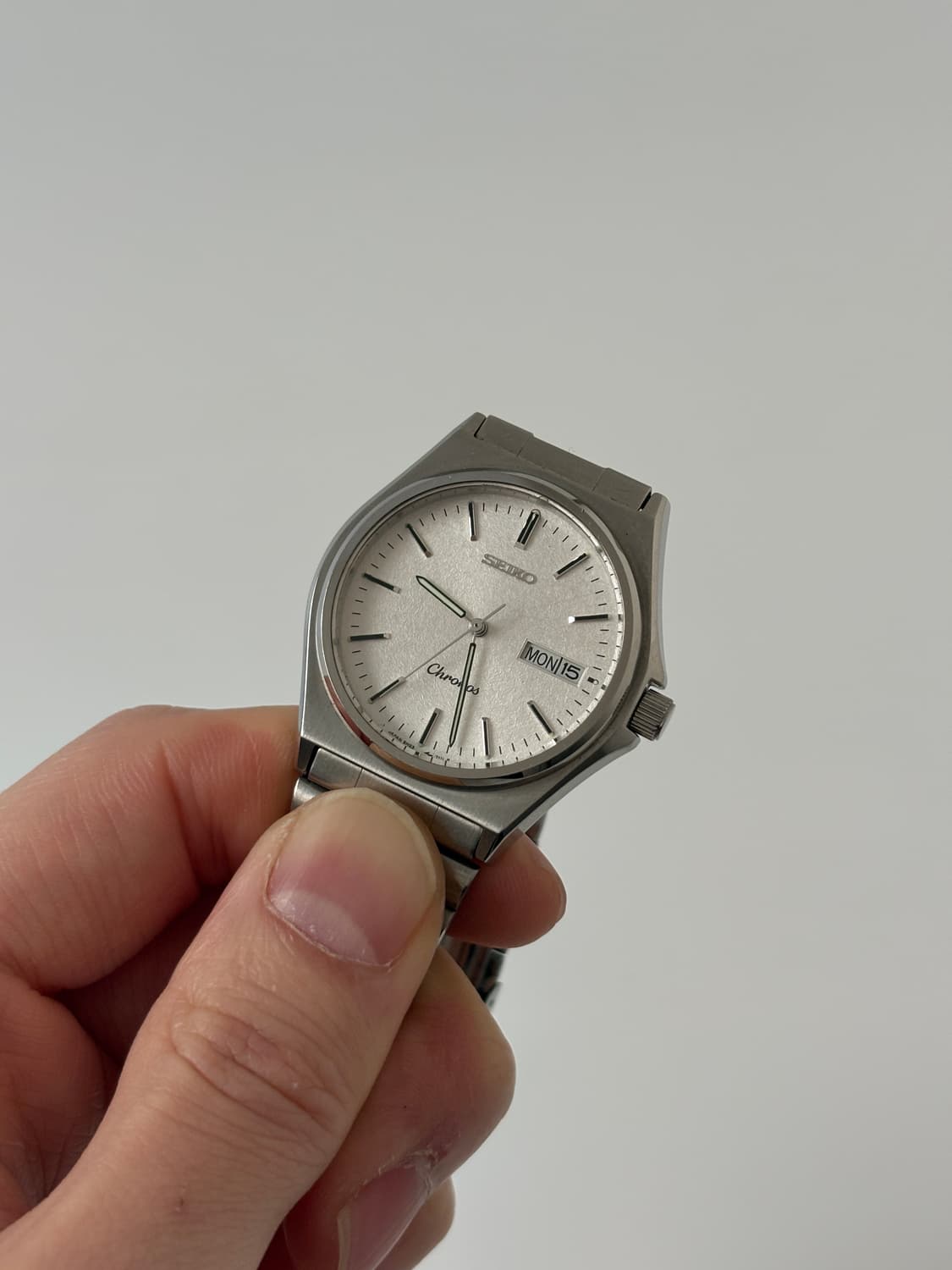 1980s Snowflake Dial Silver Quartz 상품이미지2
