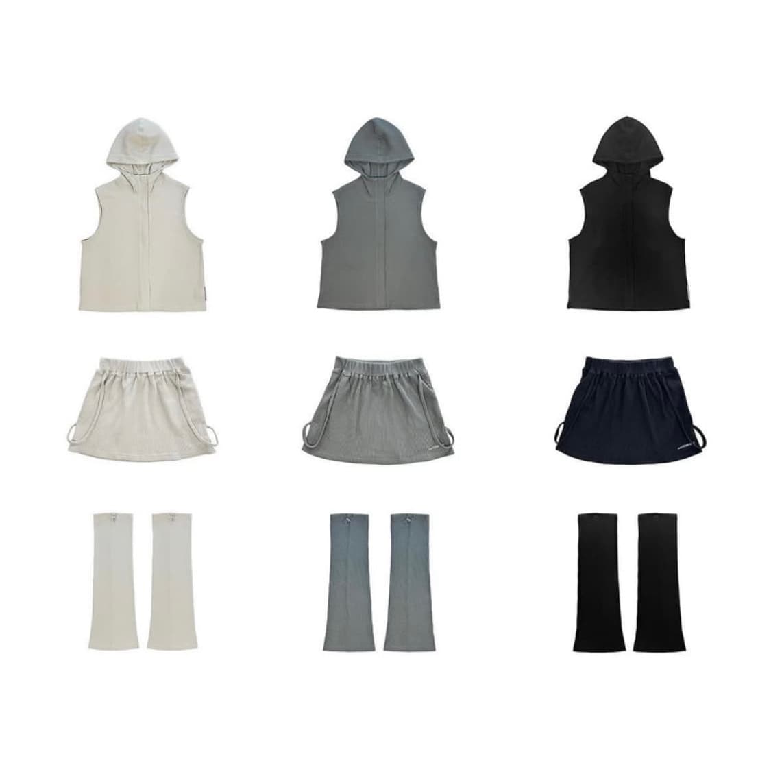 Jichoi comfort 24-001 와플 레그워머 스카이블루 상품이미지2