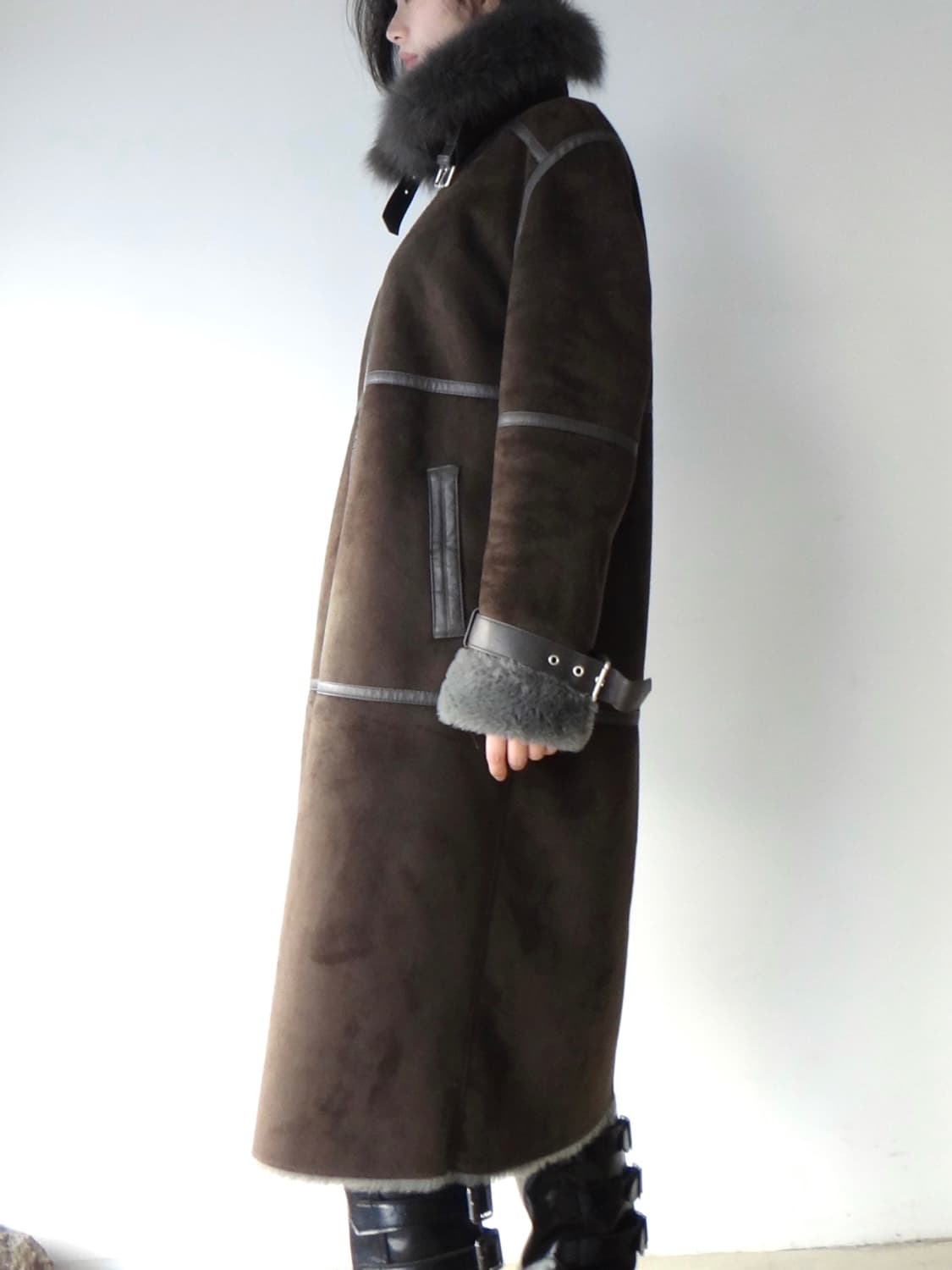 Buckle high neck long muston  상품이미지6