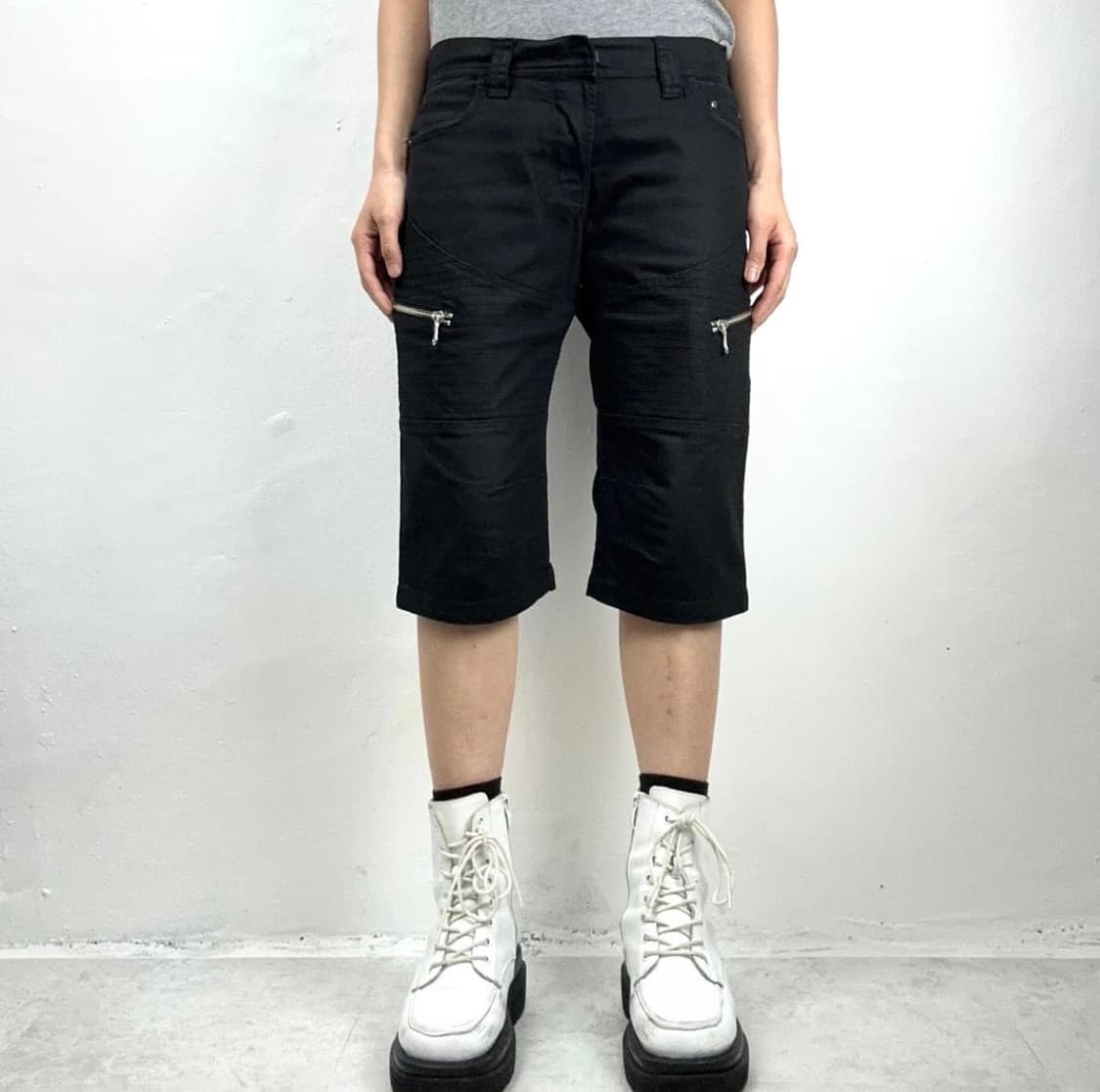 “5351 Pour Les Hommes” Biker Zip Short 상품이미지1