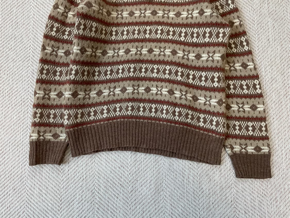 빈티지 노르딕 페어아일 니트  J03799 상품이미지2