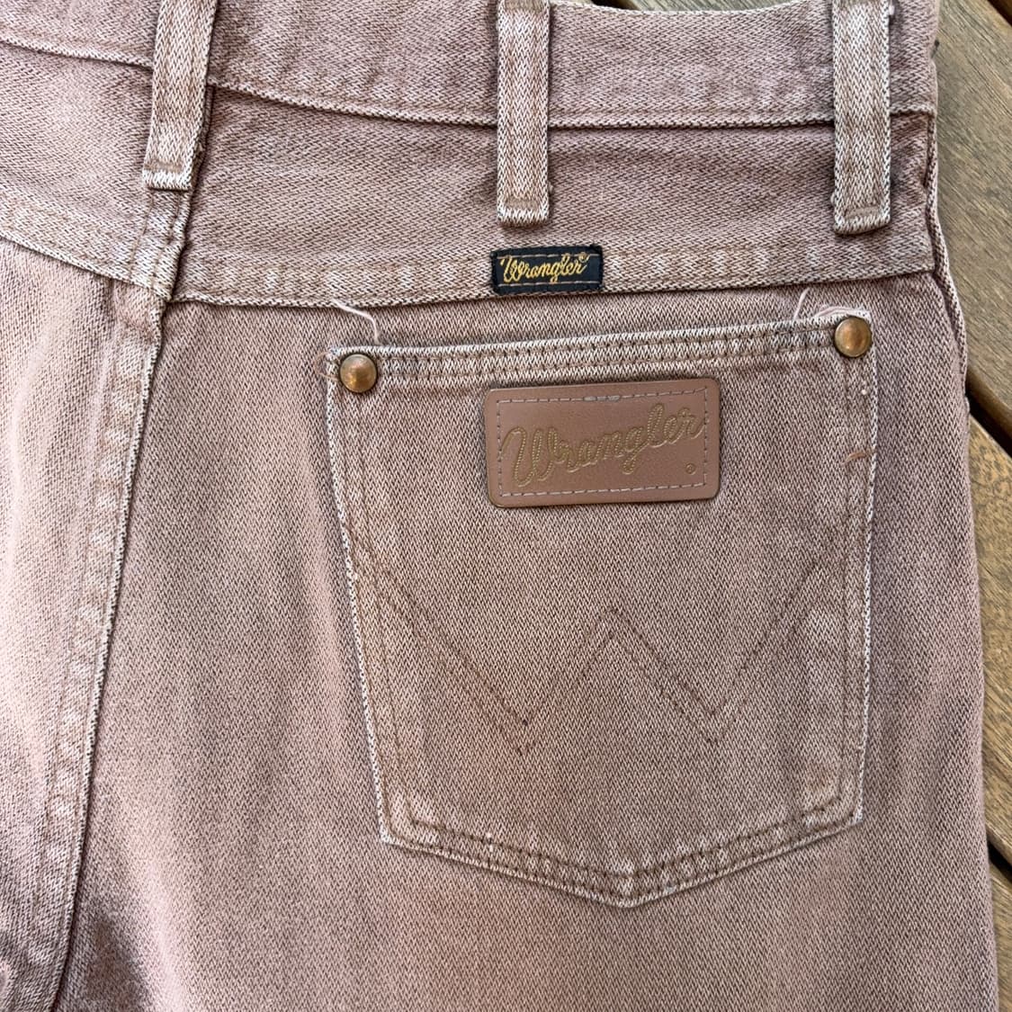 90s USA 랭글러 Wrangler 브라운 데님 팬츠 상품이미지9