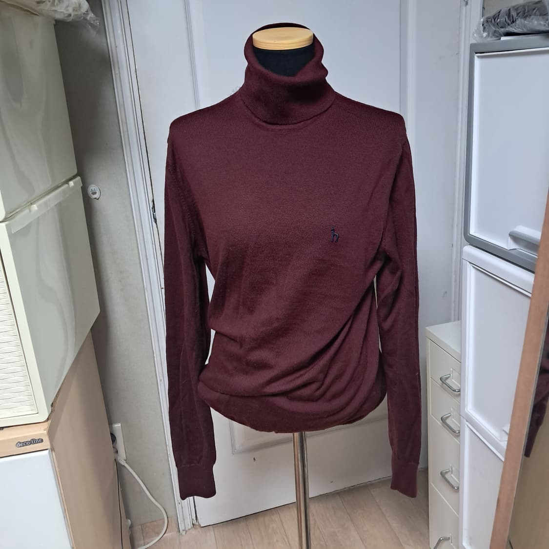 헤지스 남성 모100% 터틀넥 니트 목티 95~100 상품이미지1