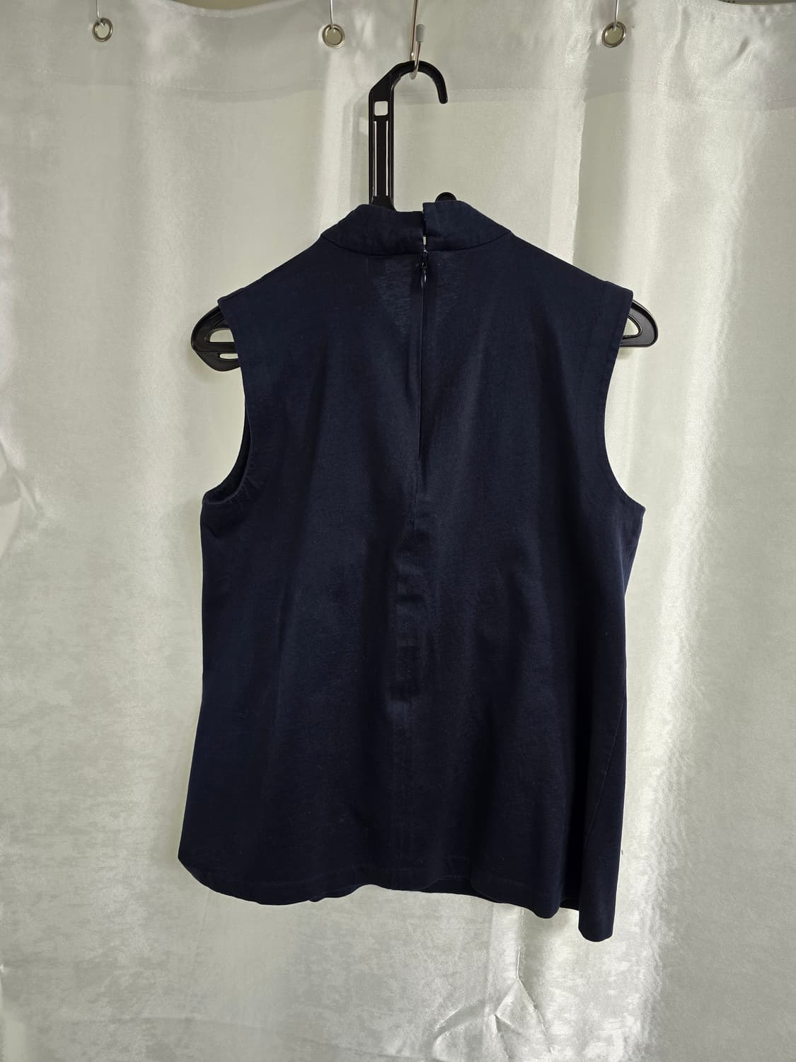 COS 네이비 매듭 블라우스 탑 (1742) 상품이미지2