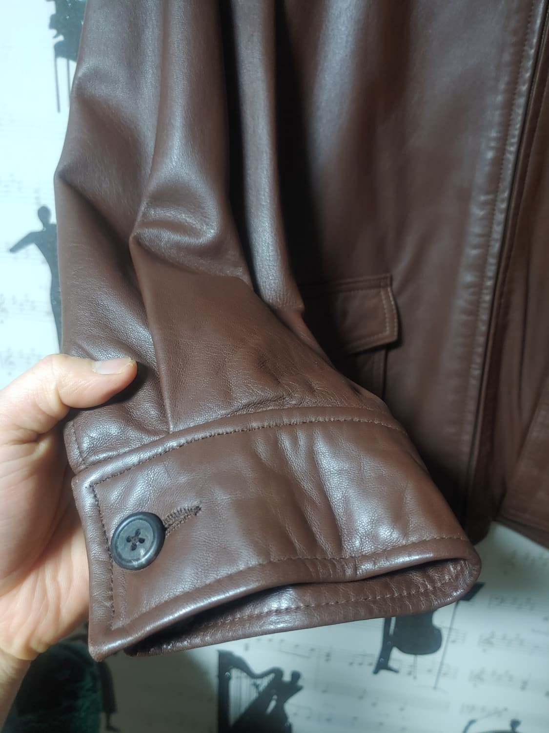 Polo Ralph Lauren] 폴로 가죽자켓 브라운 L(105) 상품이미지7