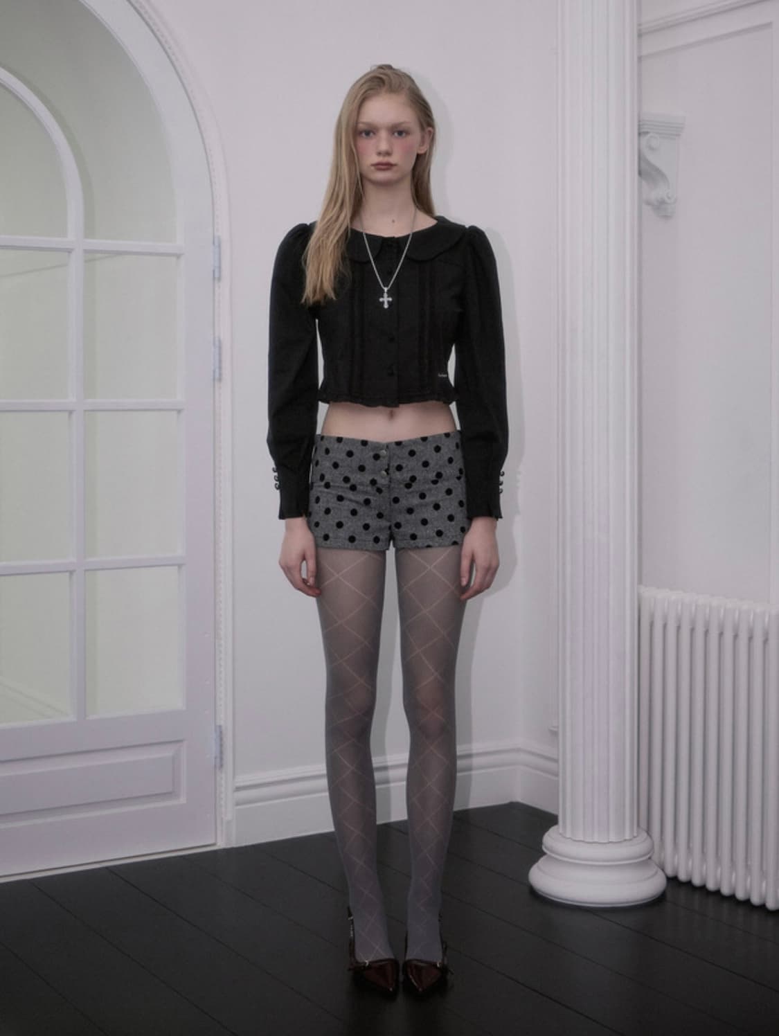 Polka Dot Shorts [Charcoal] 폴카 도트 쇼츠 상품이미지4