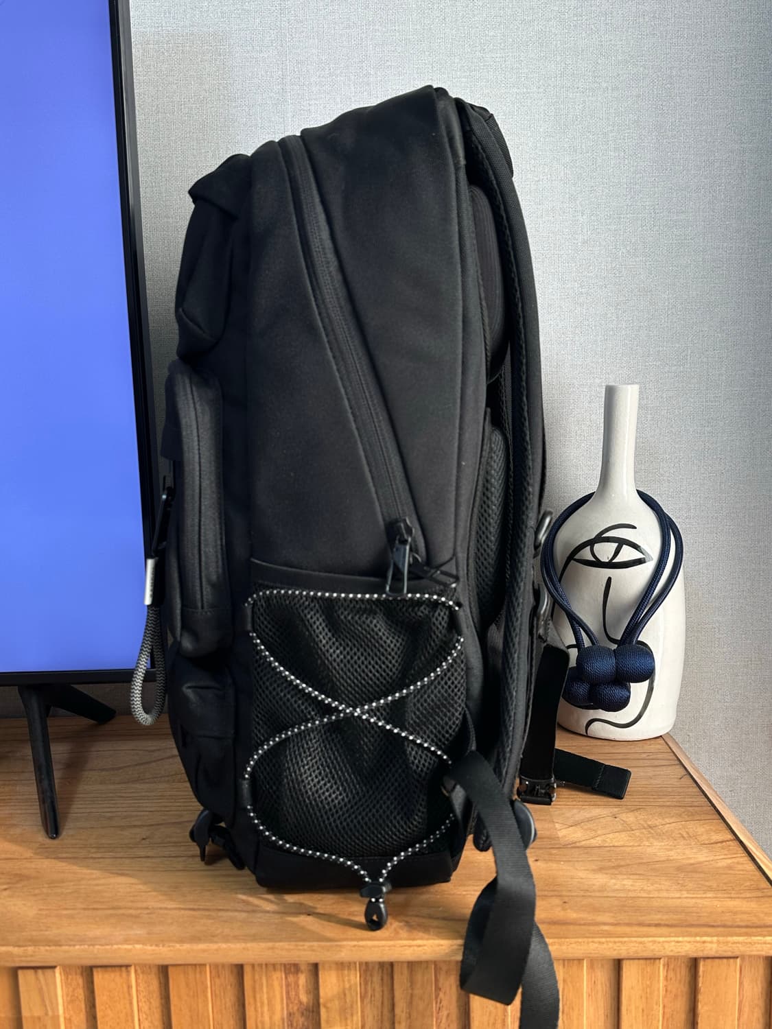 캉골 블랙 백팩 KMEB-BP13600 상품이미지3