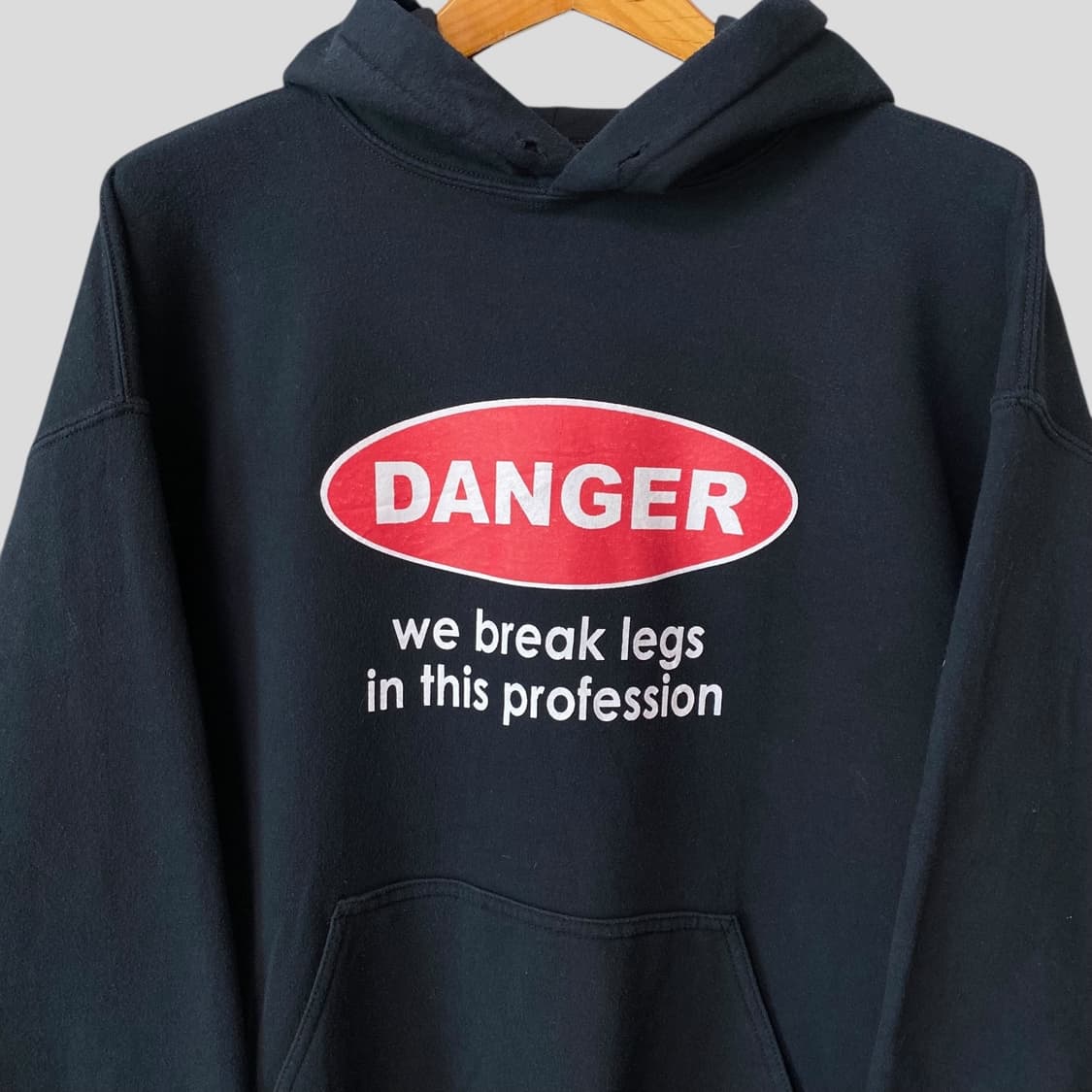 (L)길단 DANGER 프린팅 후드티셔츠 상품이미지2